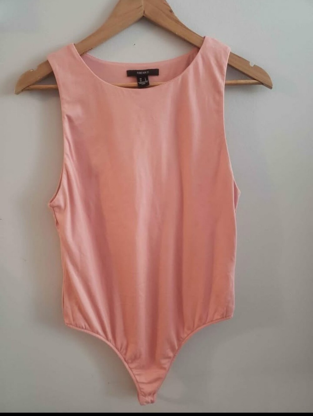 Forever 21 Peach/Pink Girls' Sleeveless One-Piece Bodysuit